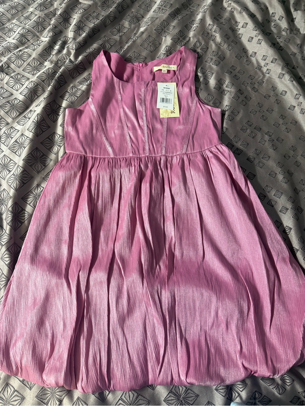 Girls' Pink Sleeveless Party Dress